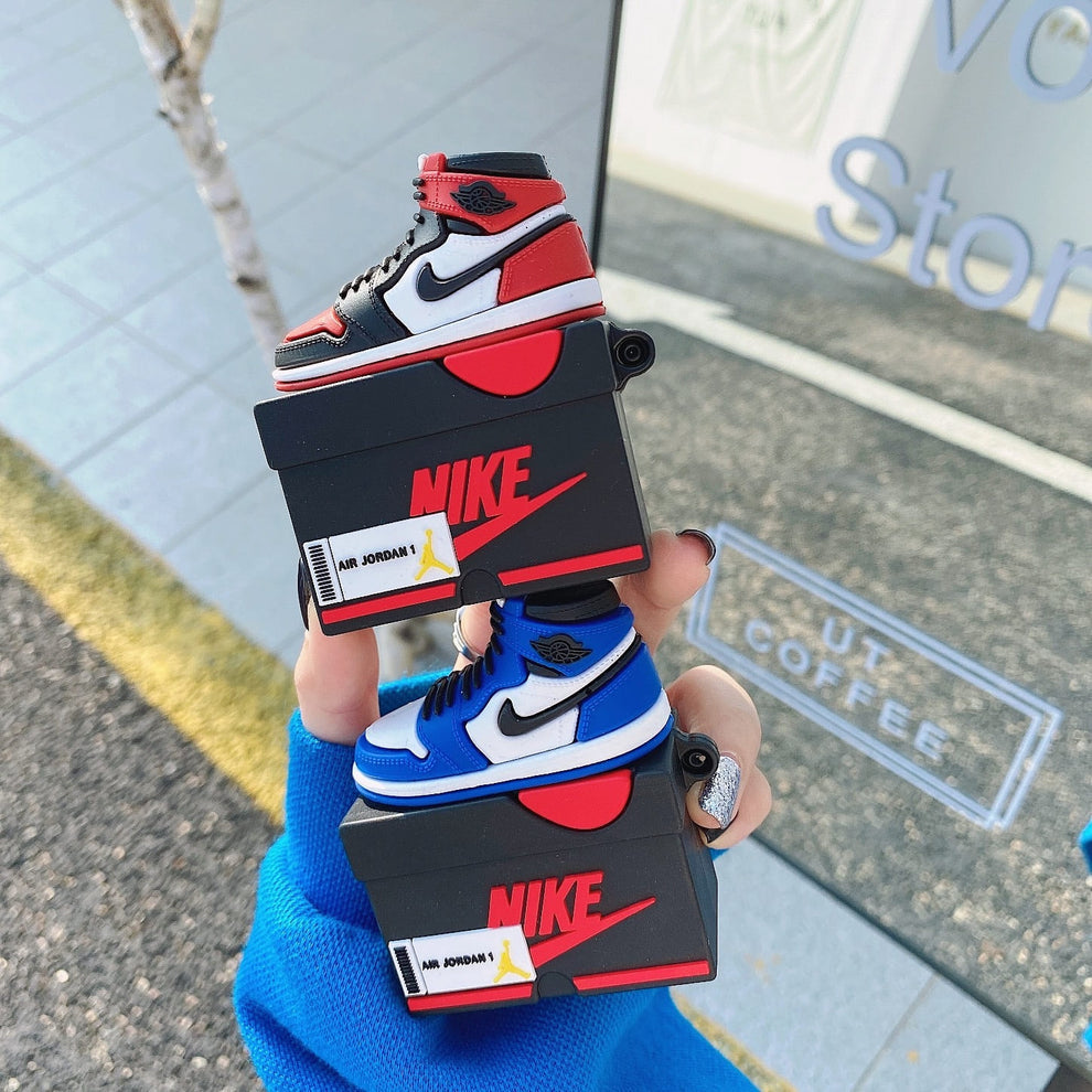 Air Jordan 1 Sneaker Design AirPods Case – Nike Shoe Box Style – Compatible with AirPods 2/Pro 2