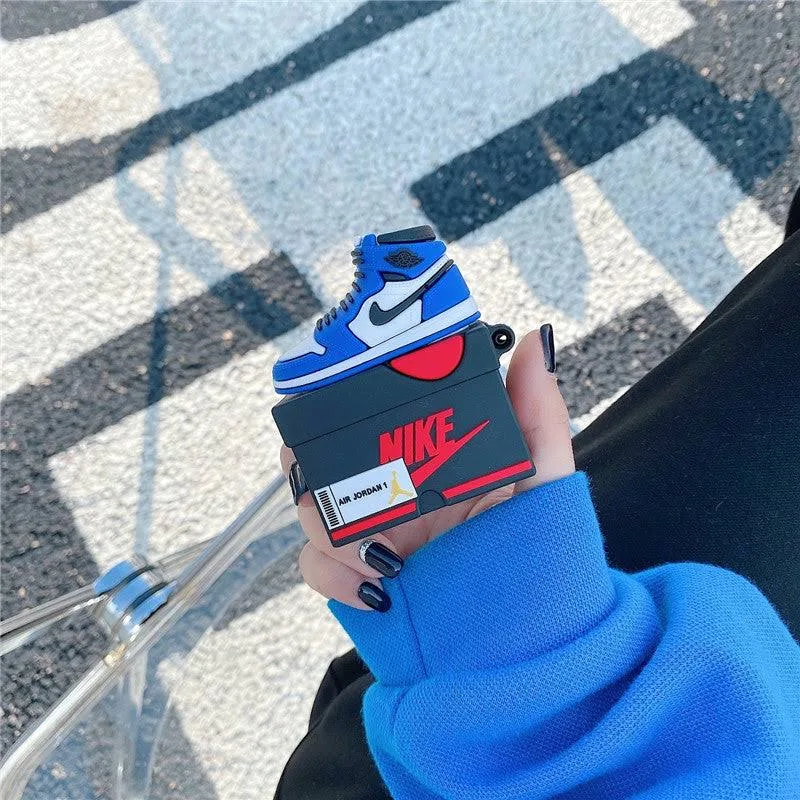 Air Jordan 1 Sneaker Design AirPods Case – Nike Shoe Box Style – Compatible with AirPods 2/Pro 2