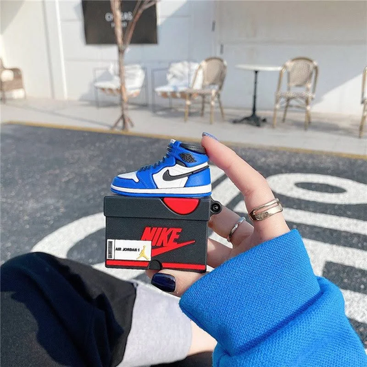 Air Jordan 1 Sneaker Design AirPods Case – Nike Shoe Box Style – Compatible with AirPods 2/Pro 2